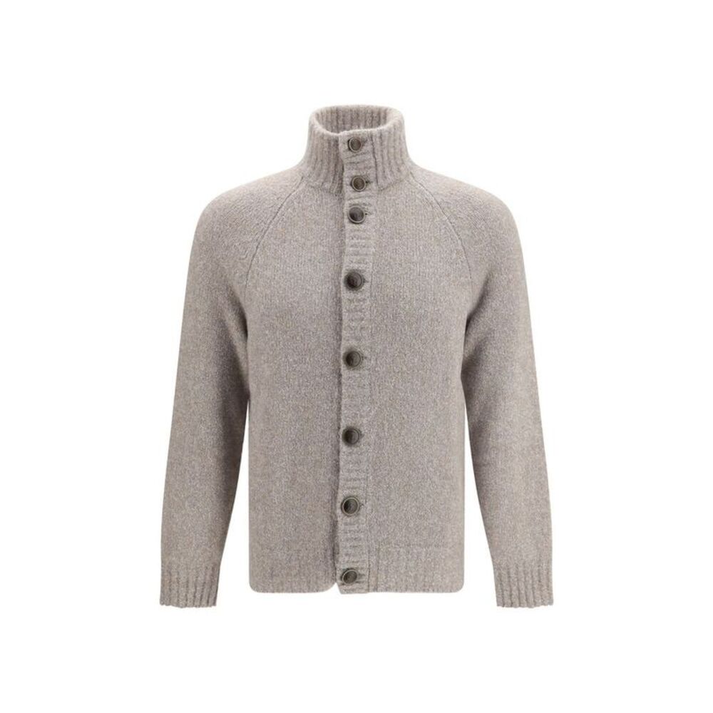 Brunello Cucinelli Gray Wool Oves Aries Men's Cardigan